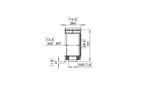Ecosmart Fire Flex 140BY.BXR Bay Fireplace Insert - Black Finish / Black Burner - ESF.FX.140BY.BXR.B